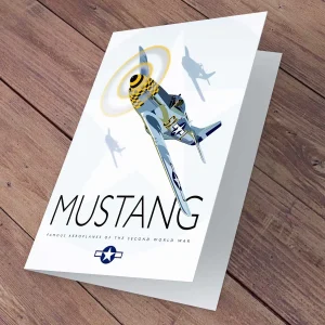 Mustang, Greeting Card by Peter McDermott