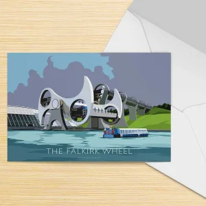 Falkirk Wheel, Greeting Card by Peter McDermott