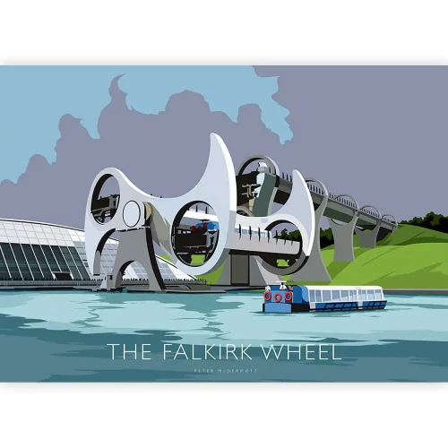 Falkirk Wheel, Greeting Card by Peter McDermott - Image 2