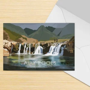 Fairy Pools, Coire Na Creiche, Skye, Greeting Card by Peter McDermott