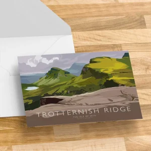 Trotternish Ridge, Greeting Card by Peter McDermott