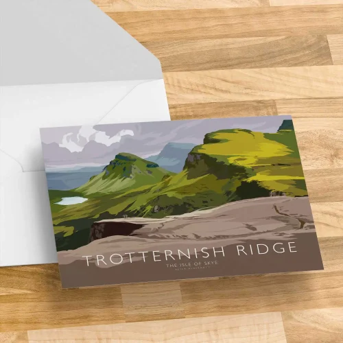 Trotternish Ridge, Greeting Card by Peter McDermott