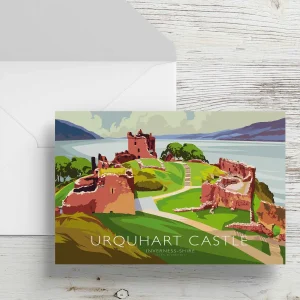 Urquhart Castle, Greeting Card by Peter McDermott