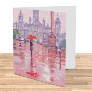 In George Square, Greeting Card by Peter Foyle