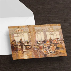 Afternoon Tea Turnberry, Greeting Card by Peter Foyle