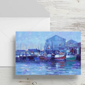 Troon Harbour, Greeting Card by Peter Foyle