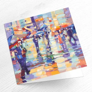 Rainy Day, Greeting Card by Peter Foyle