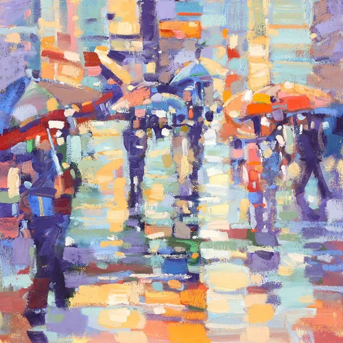 Rainy Day, Greeting Card by Peter Foyle - Image 2