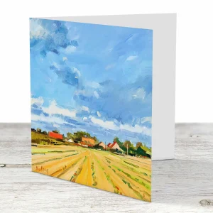 Suffolk Fields, Greeting Card by Robert Kelsey