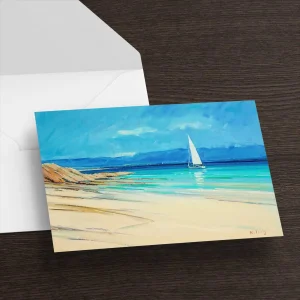 Close to the Shore, Greeting Card by Robert Kelsey