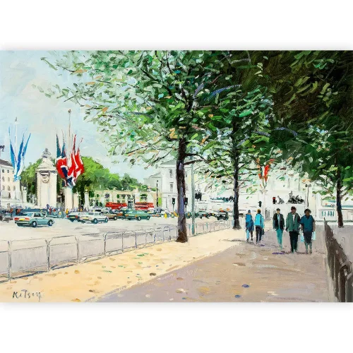 Flags in the Mall, Greeting Card by Robert Kelsey - Image 2