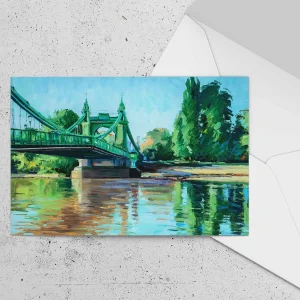 Hammersmith Reflections, Greeting Card by Robert Kelsey