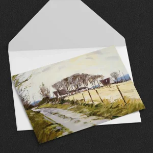 A Country Lane, Greeting Card by Robert Kelsey