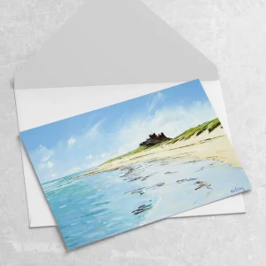 Bamburgh Castle, Greeting Card by Robert Kelsey