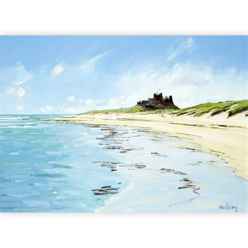 Bamburgh Castle, Greeting Card by Robert Kelsey - Image 2