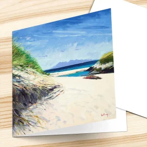 Rhum from Camusdarach, Greeting Card by Robert Kelsey