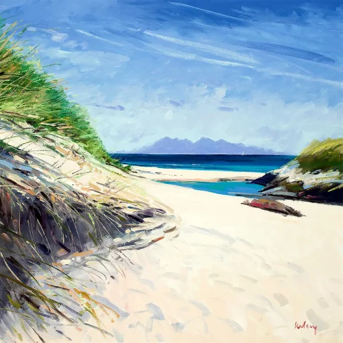 Rhum from Camusdarach, Greeting Card by Robert Kelsey - Image 2