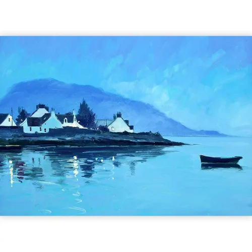 Nocturne Plockton, Greeting Card by Robert Kelsey - Image 2