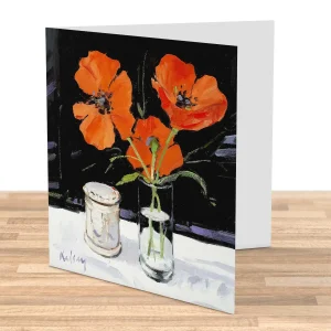 Poppies, Greeting Card by Robert Kelsey