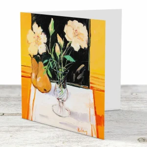 Lemon Roses, Greeting Card by Robert Kelsey