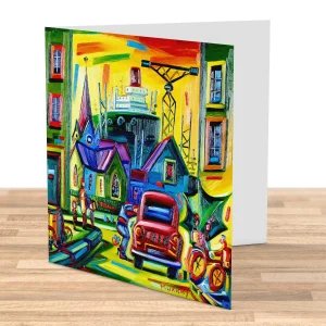 Docklands, Greeting Card by Raymond Murray