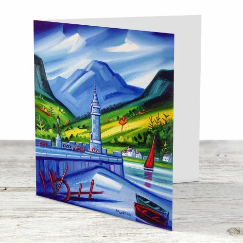 The Monument, Sandbank, Greeting Card by Raymond Murray