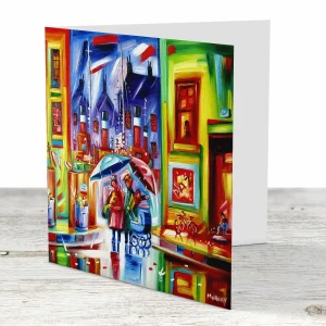 The Vennel, Greenock, Greeting Card by Raymond Murray