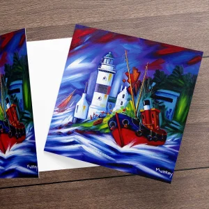 Stormy Cloch, Greeting Card by Raymond Murray