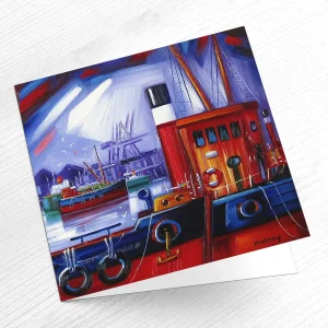 East India Harbour, Greeting Card by Raymond Murray
