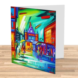 St Enoch Underground, Greeting Card by Raymond Murray