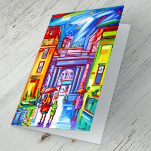 Royal Exchange Square 1, Greeting Card by Raymond Murray