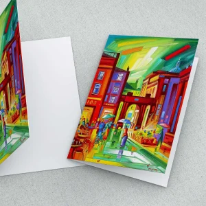 Royal Exchange Square 2, Greeting Card by Raymond Murray