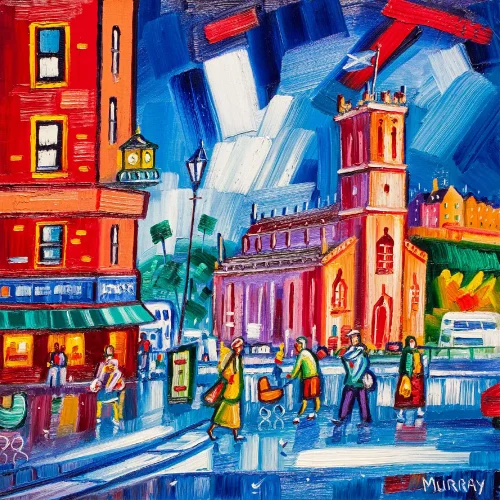 West End, Edinburgh, Greeting Card by Raymond Murray - Image 2