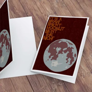 It’s a braw, bricht moonlicht nicht, Greeting Card by Stewart Bremner