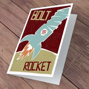 Bolt ya rocket, Greeting Card by Stewart Bremner