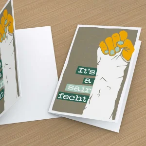 It's a sair fecht, Greeting Card by Stewart Bremner