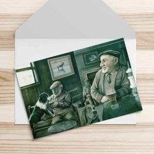 The Dugs Wanting a Drink, Greeting Card by Scott McGregor