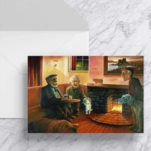 Taking the Dogs for a Walk, Greeting Card by Scott McGregor