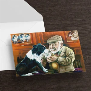 A Well Earned Drink, Greeting Card by Scott McGregor