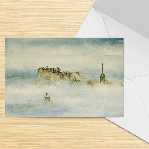 Haar over Edinburgh, Greeting Card by Scott McGregor
