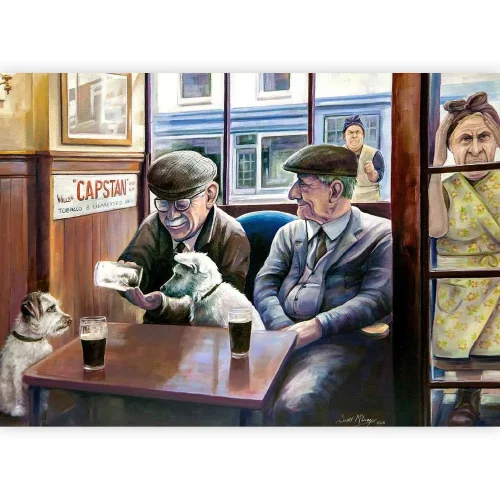 Wee Angus Likes a Pint, Greeting Card by Scott McGregor - Image 2