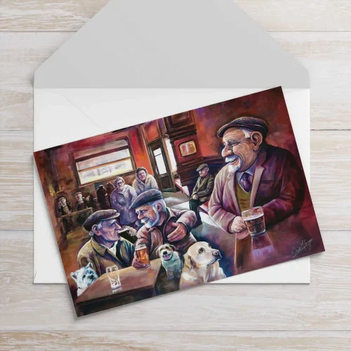 Yer tea is in the bin, Greeting Card by Scott McGregor