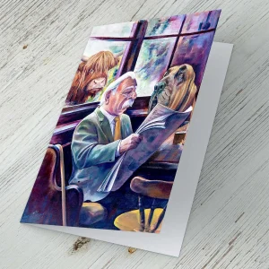 The Colonel and Clyde, Greeting Card by Scott McGregor