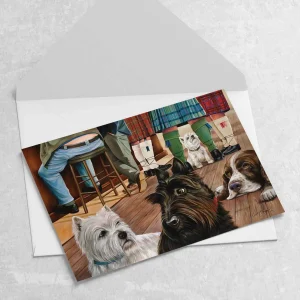 Wee Angus Will Tell Us if He's a True Scotsman, Greeting Card by Scott McGregor