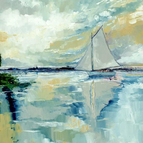 Reflection, Greeting Card by Stuart Roy - Image 2
