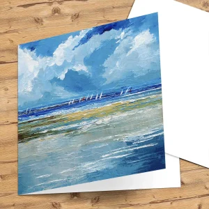 The Red Sail, Greeting Card by Stuart Roy