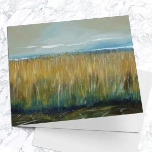 Copper Fields, Greeting Card by Stuart Roy