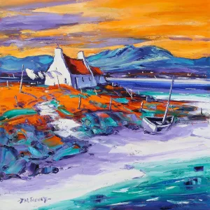 Evening on the Shore, Loch Ewe, Giclée Art Print by Jean Feeney