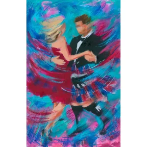 Lady in Red, Giclée Art Print by Janet McCrorie