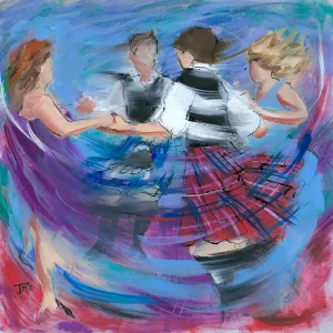 Hands A'Roon, Giclée Art Print by Janet McCrorie
